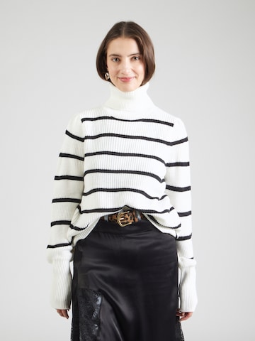 VILA Pulover 'VIJASSY' | bela barva: sprednja stran