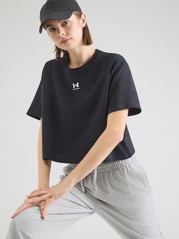 UNDER ARMOUR Performance Shirt 'Rival' in Black: front