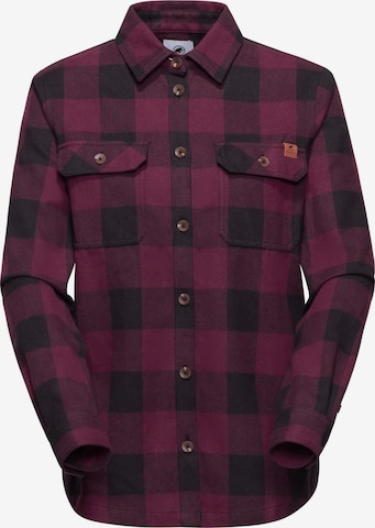 MAMMUT Funktionsbluse in Rot: Vorderseite