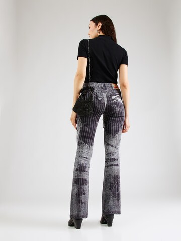 DIESEL Bootcut Hlače 'P-RETTY' | črna barva