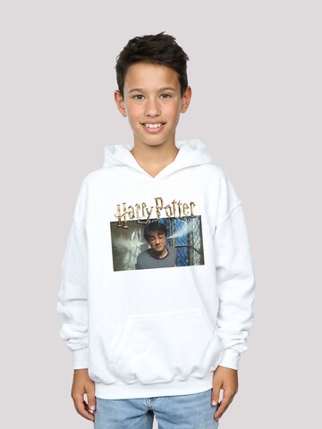 F4NT4STIC Sweatshirt 'Harry Potter Steam Ears' in Wit: voorkant