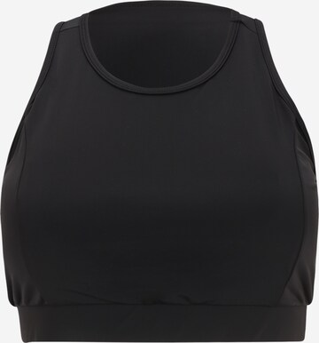 Urban Classics Bustier BH in Zwart: voorkant