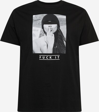 Mister Tee Plus Size Majica 'F#?KIT' u siva / crna, Pregled proizvoda