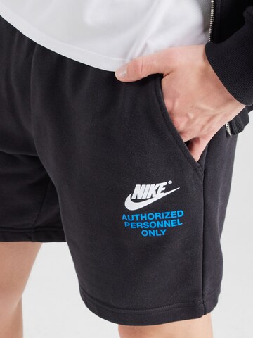 Nike Sportswear regular Παντελόνι σε μαύρο
