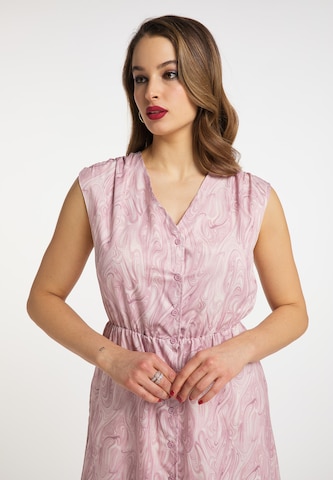 Robe-chemise faina en rose