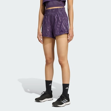Loosefit Pantalon de sport 'AOP Pacer' ADIDAS PERFORMANCE en violet : devant