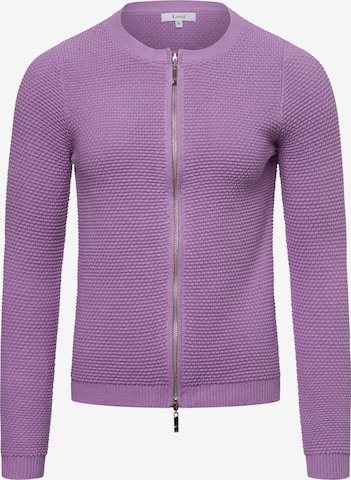 Marie Lund Strickjacke in Lila: Vorderseite