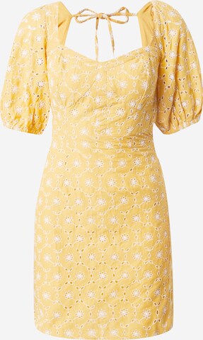 dzeltens Dorothy Perkins Vasaras kleita: no priekšpuses