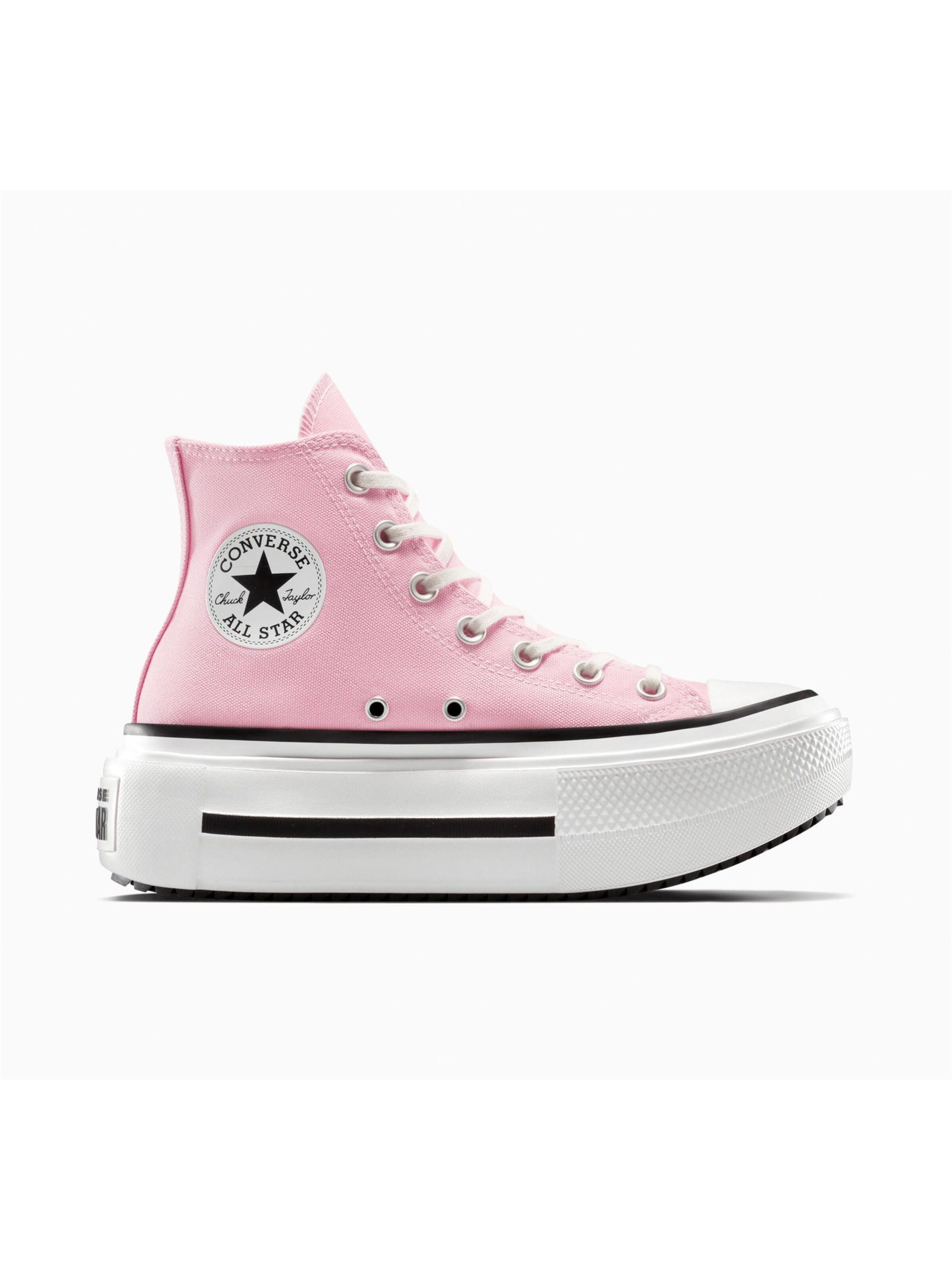 Baskets hautes 'CTAS LIFT DOUBLE STACK HI' CONVERSE en rose