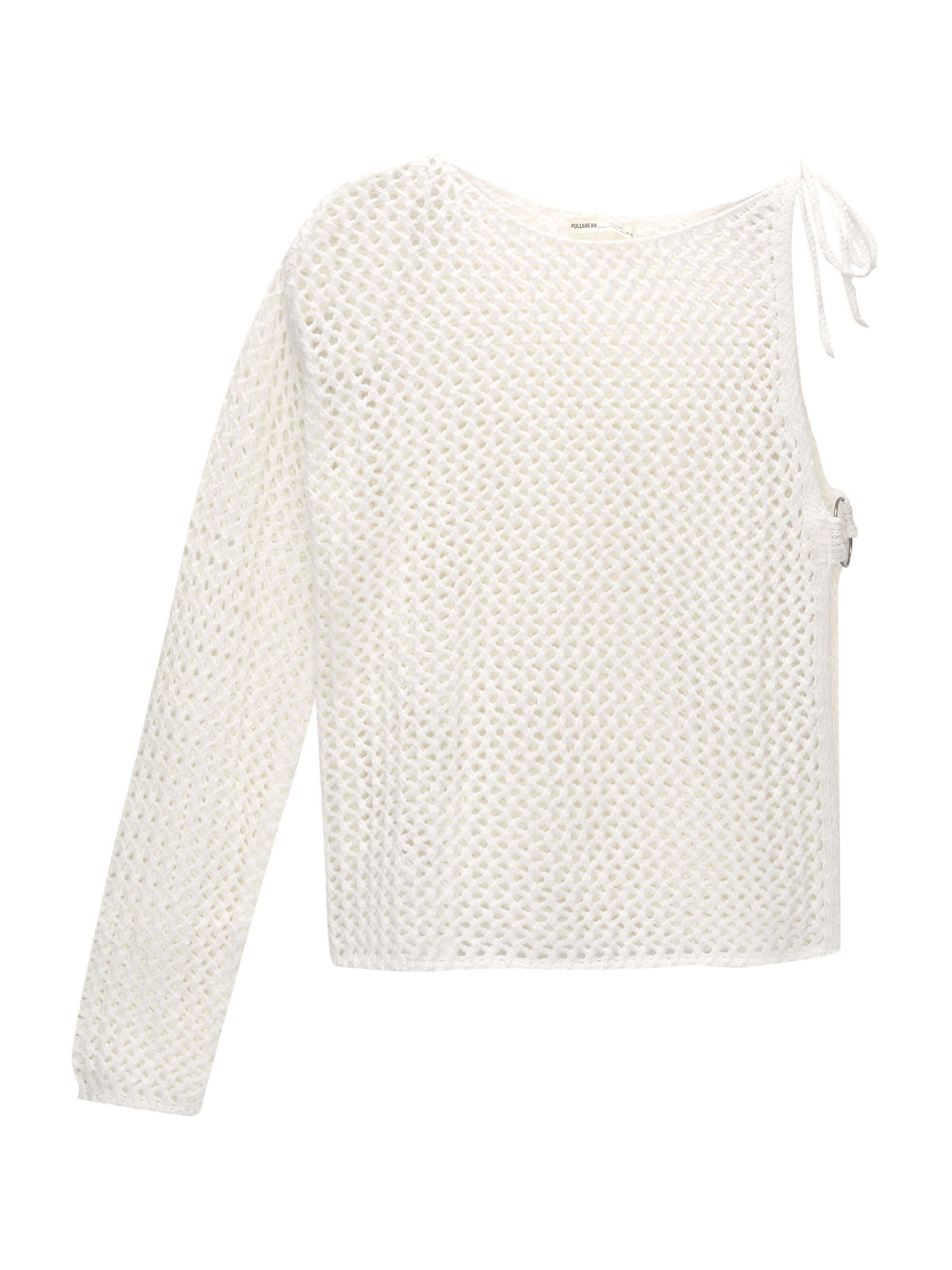 Pull&Bear Sveter - Biela: predná strana