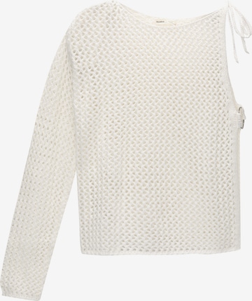Pullover di Pull&Bear in bianco: frontale