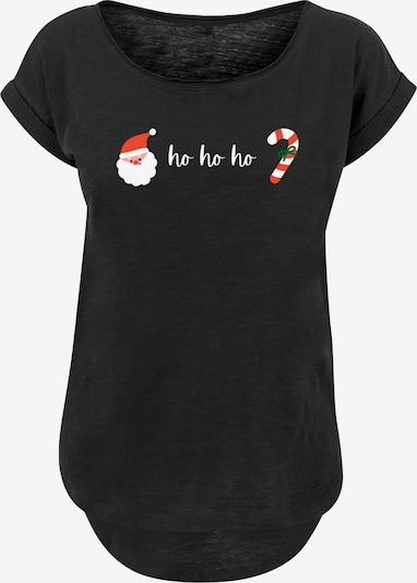 F4NT4STIC Shirt 'Ho Ho Ho Weihnachten Christmas' in grün / pink / rot / schwarz / weiß, Produktansicht