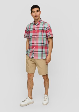 s.Oliver Regular fit Button Up Shirt in Red