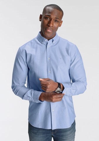DELMAO Regular Fit Hemd in Blau: predná strana