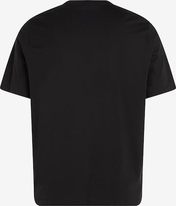 Calvin Klein Big & Tall T-Shirt 'HERO' in Schwarz