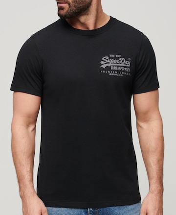 Superdry T-Shirt 'Heritage' in Schwarz