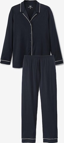 CALIDA Pyjama 'Night Lovers' in Schwarz: Vorderseite