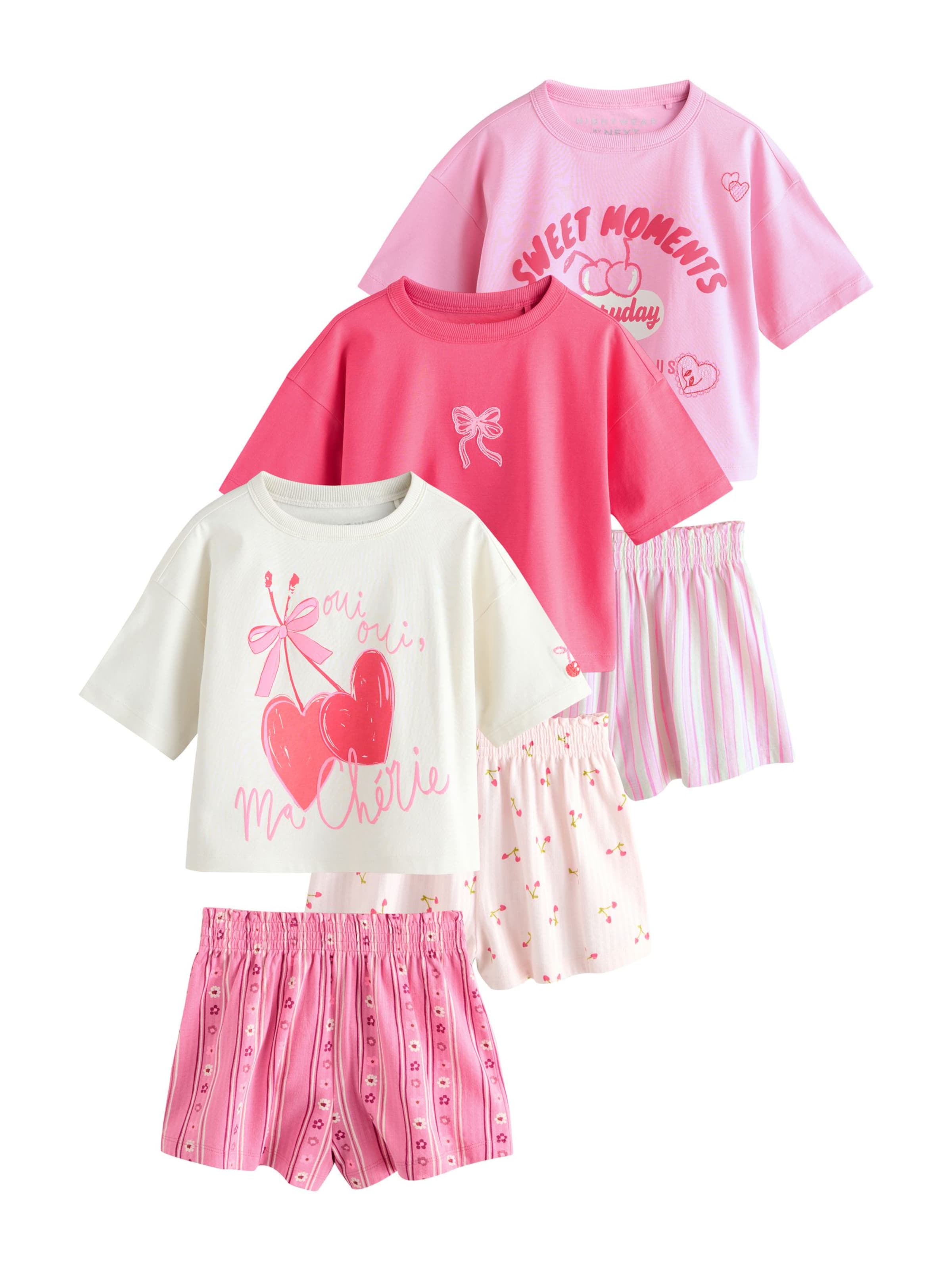 rožinė Next Miego kostiumas: priekis