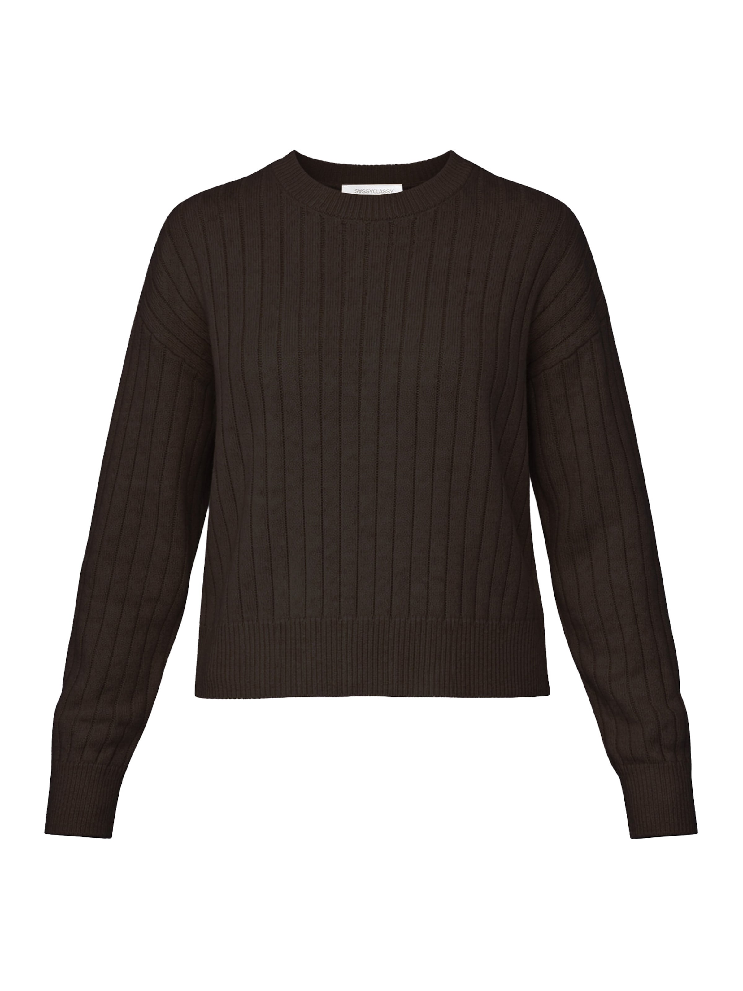 SASSYCLASSY Pullover‌‌‌‌‌ in Braun: Vorderseite
