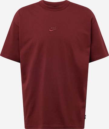 sarkans Nike Sportswear T-Krekls 'Essential': no priekšpuses