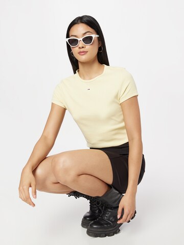 Tommy Jeans Tričko – žlutá