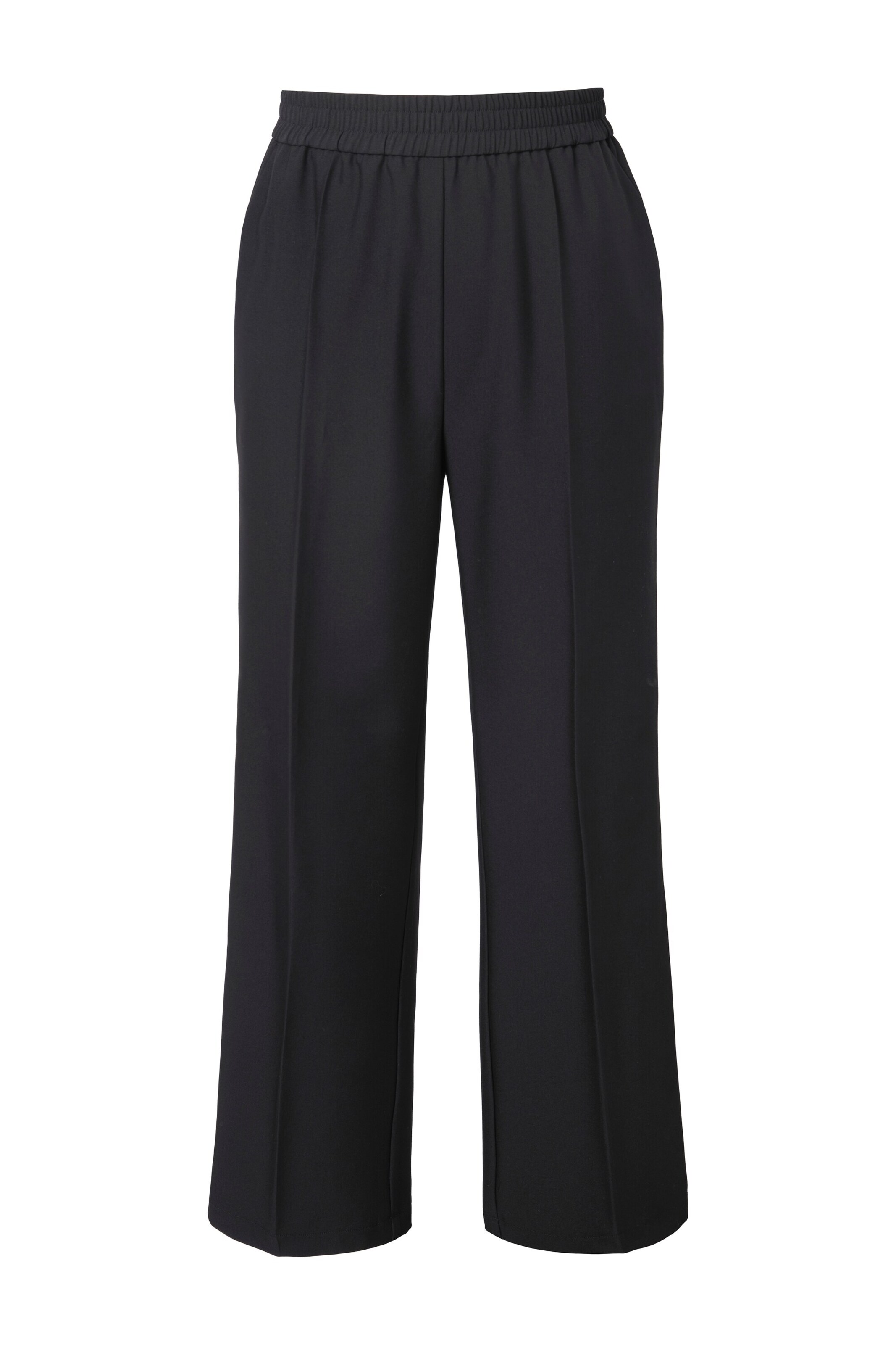 Studio Untold Trousers with creases in Black: front