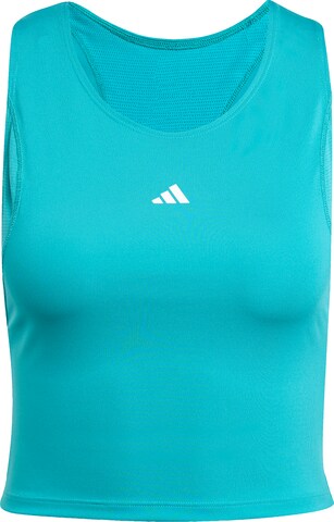 Sport top de la ADIDAS PERFORMANCE pe albastru: față