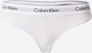 Calvin Klein Underwear Стринг в бяло: отпред