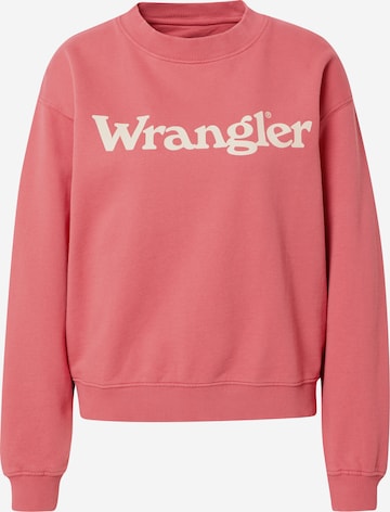 WRANGLER Sweatshirt in Roze: voorkant