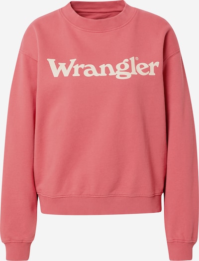 WRANGLER Sweatshirt in creme / dunkelpink, Produktansicht
