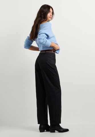 Pepe Jeans Wide leg Broek 'Janny' in Zwart
