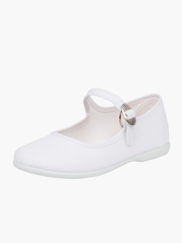 Ballerines Pisamonas en blanc : devant