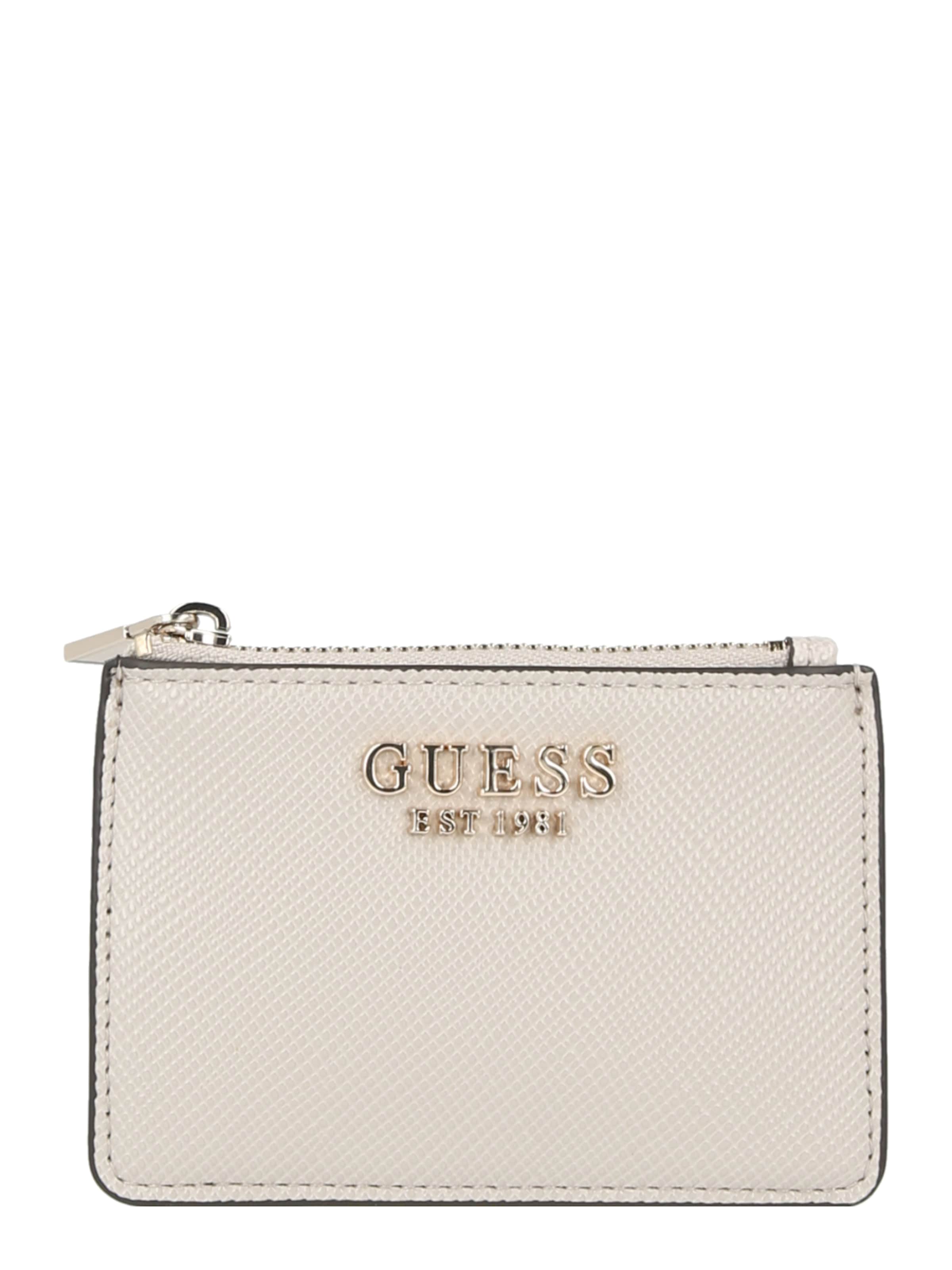 Étui 'LAUREL II SLG CREDIT CARD CASE' GUESS en gris : devant