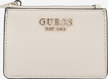 Étui 'LAUREL II SLG CREDIT CARD CASE' GUESS en gris : devant