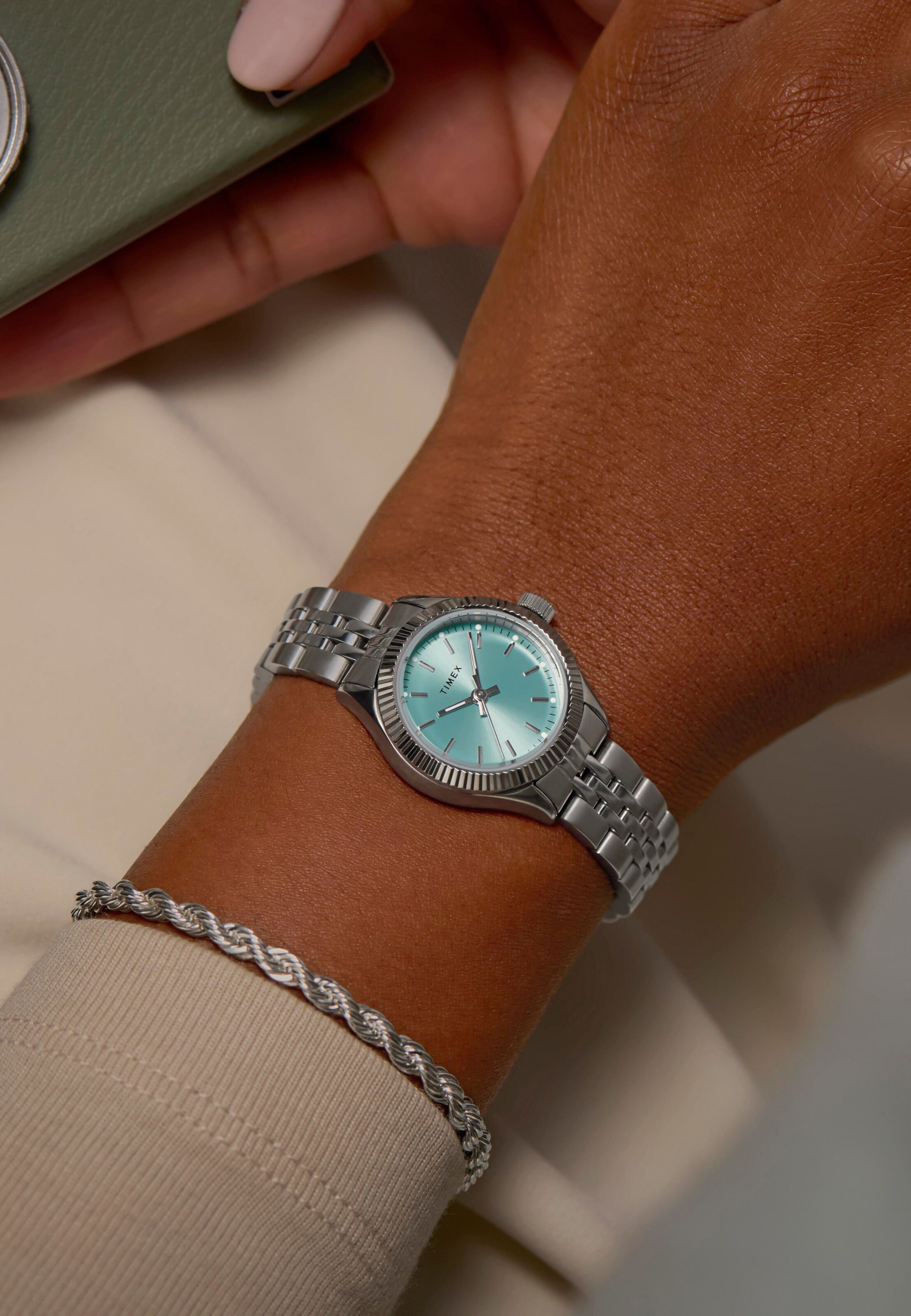 TIMEX Quartz Analog Watch 'Mini Legacy' in Blau: Vorderseite