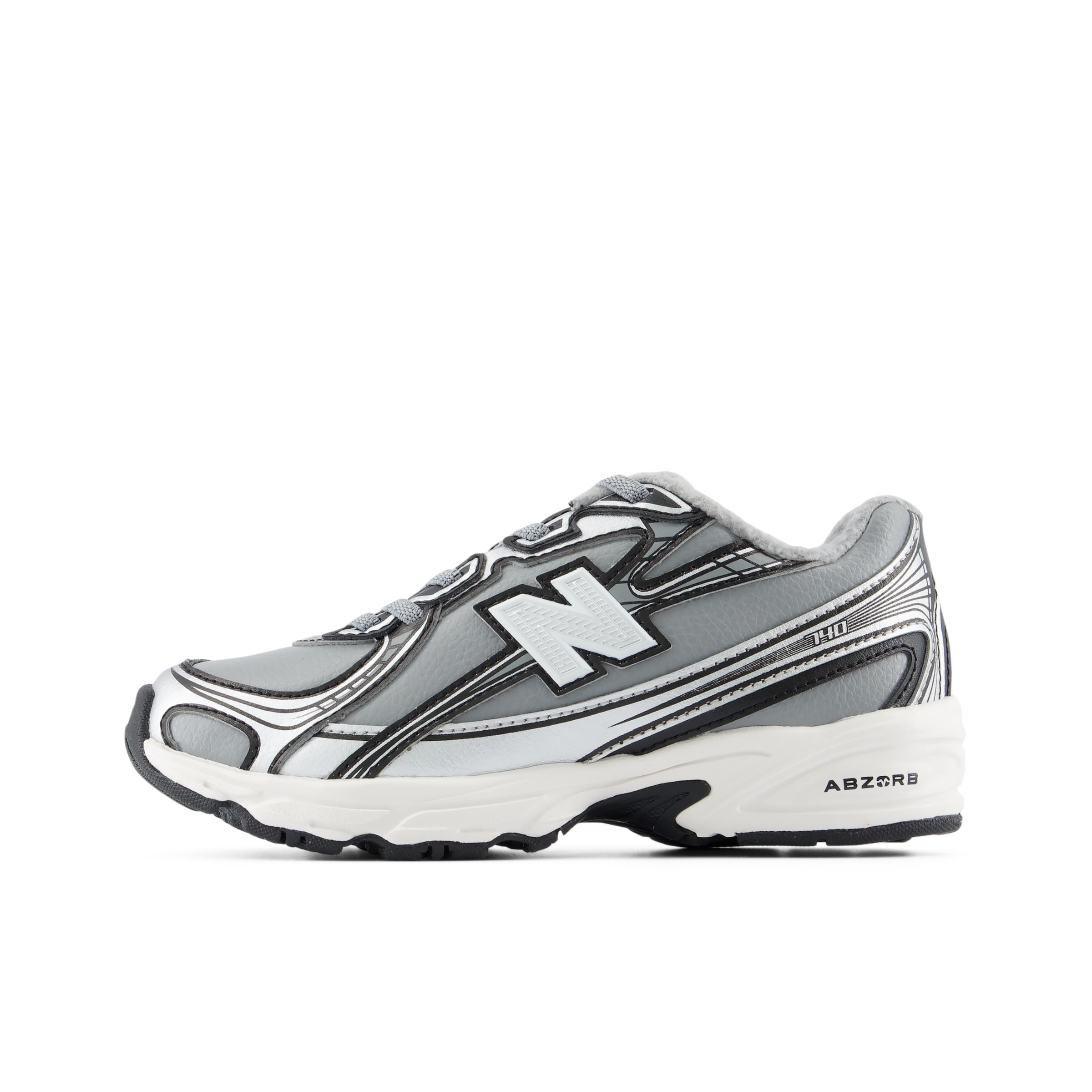 new balance - Sapatilhas '740 Bungee Lace' em cinzento: frente