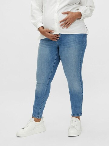 Mamalicious Curve Jeans in Blue: front
