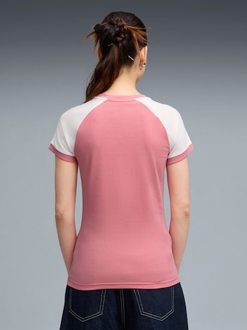 PUMA Shirt 'Puma Sport Ringertee' in Pink