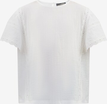 DREIMASTER Blouse in White: front