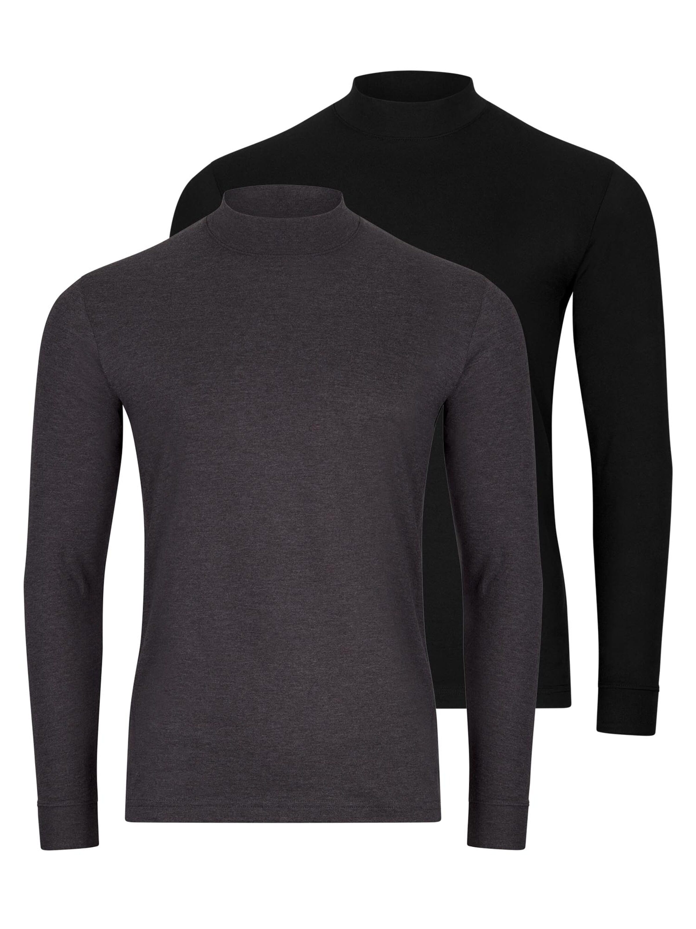 Ragman Shirt 'Basic' in Black: front