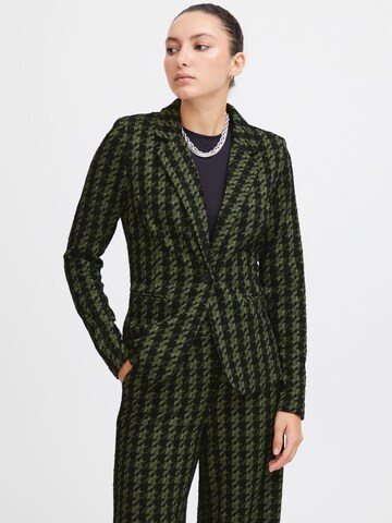 ICHI - Blazer 'Kate' en verde: frente