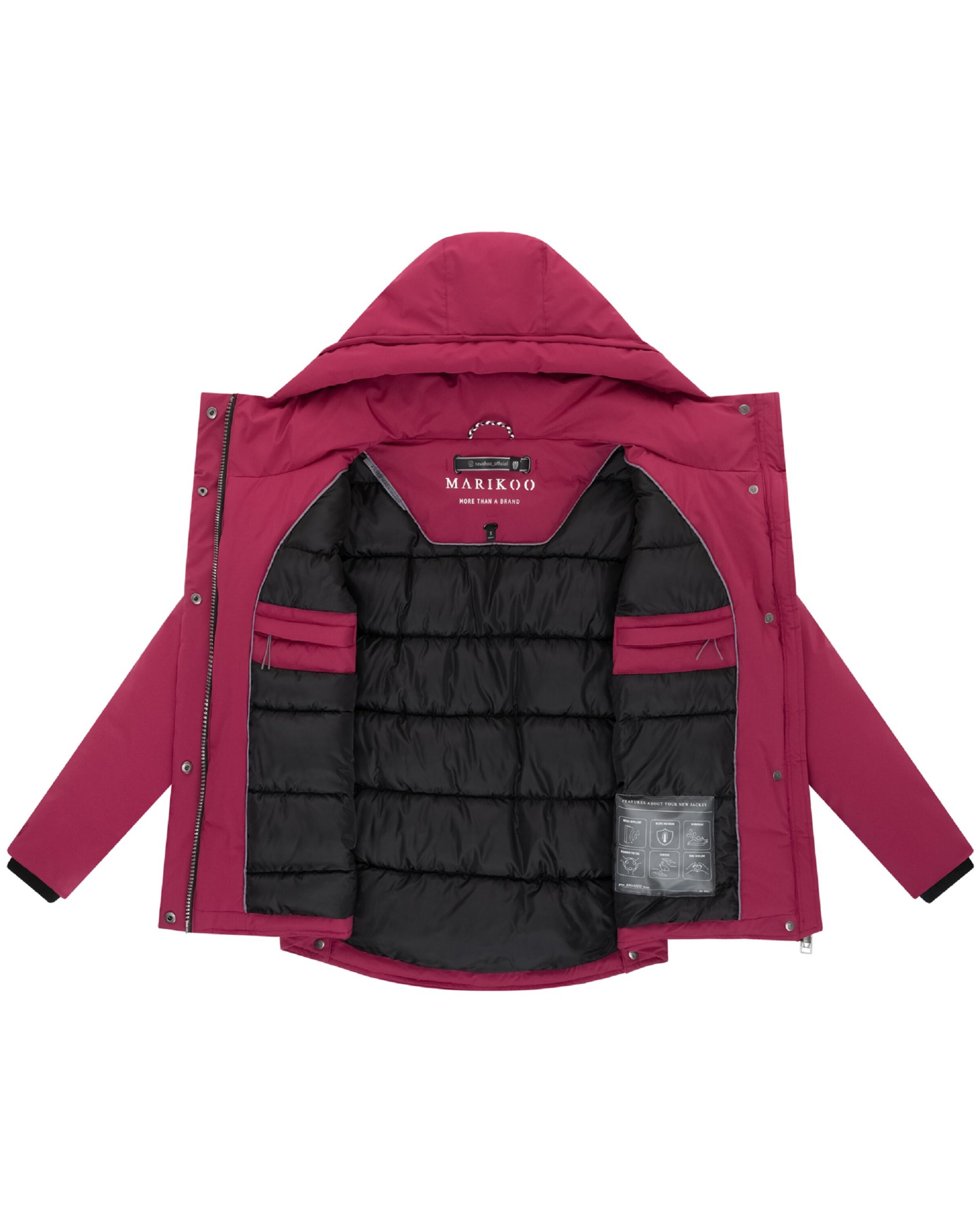 MARIKOO Зимняя куртка 'Yeminaa 16' в Красный