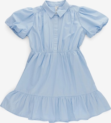 Pieces Kids Dress 'Puff' in Blue: front