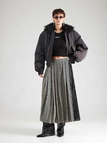 KARL LAGERFELD JEANS Плетен топ в черно