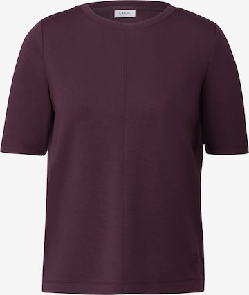 Sweat-shirt CECIL en violet : devant