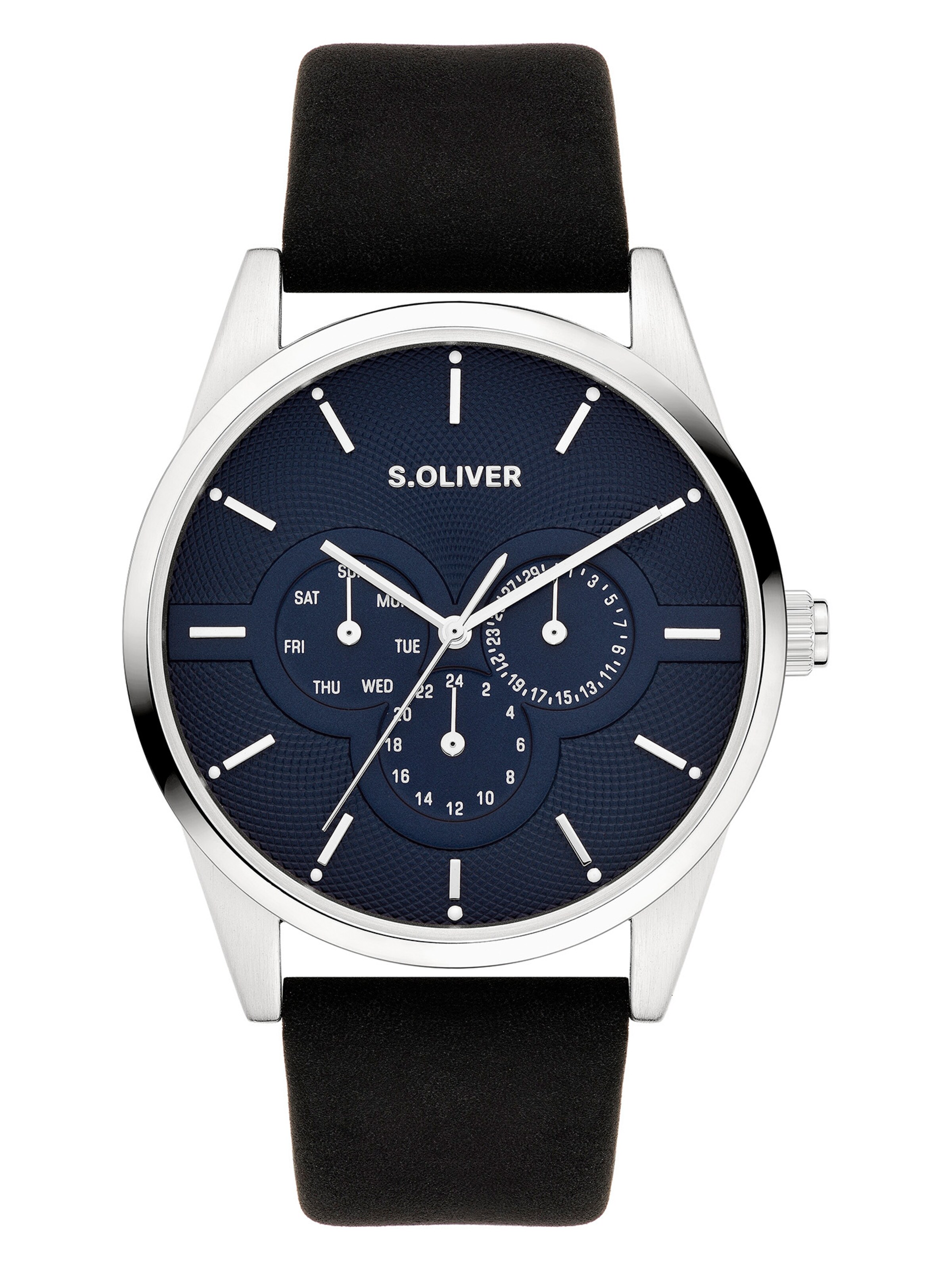 s.Oliver Analog watch in Black: front