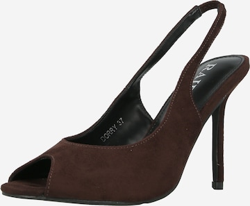 Raid Slingback pumps 'DORRY' i brun: framsida
