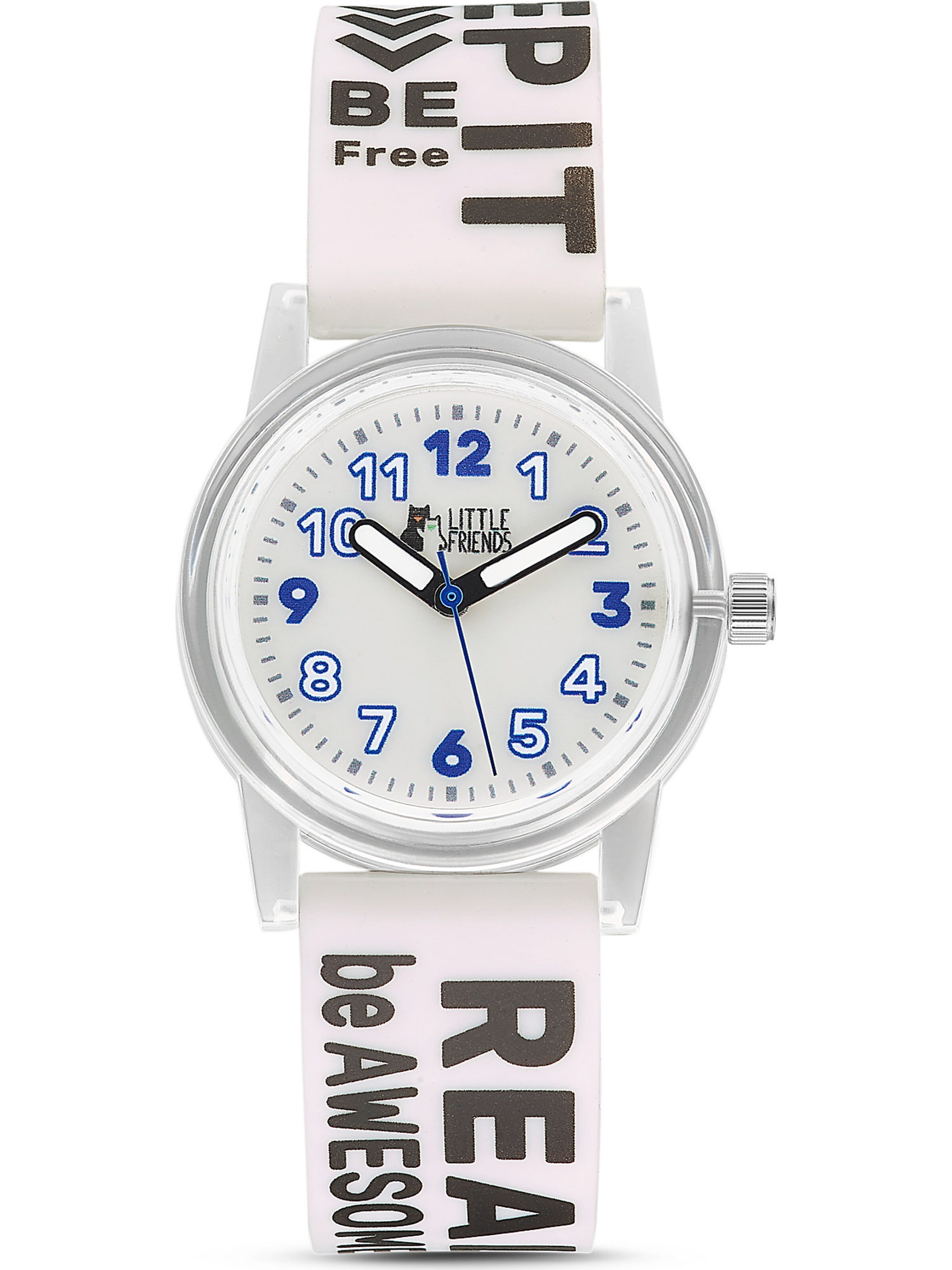 FAVS Little Friends Uhr  'CHRIST ' in Weiß: Vorderseite