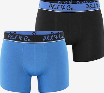 Phil & Co. Berlin Boxer shorts 'Retro' in Blue: front