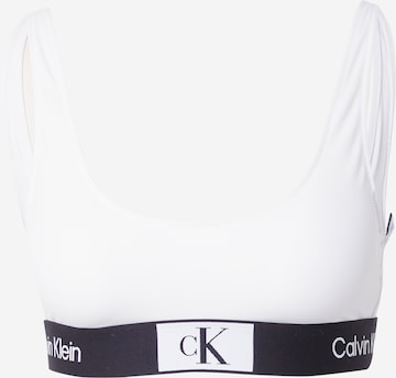 Calvin Klein Swimwear Τοπ μπικίνι σε λευκό: μπροστά